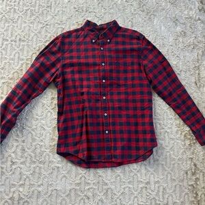 American Eagle Outfitters Red and Black Checkered Shirt